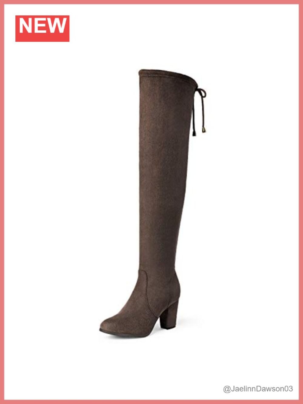 Thigh High Over The Knee Faux Fur Block Heel Boots